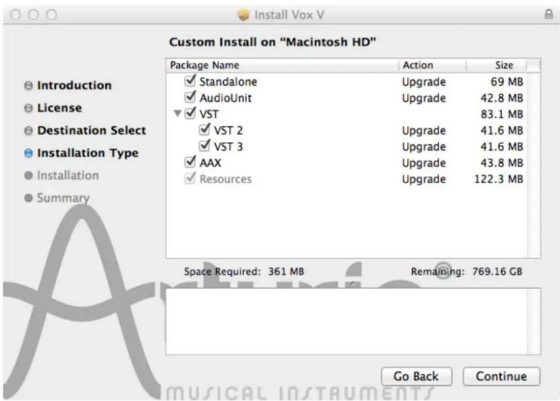Arturia VOX Continental V - Installation sous Mac OS X - 1