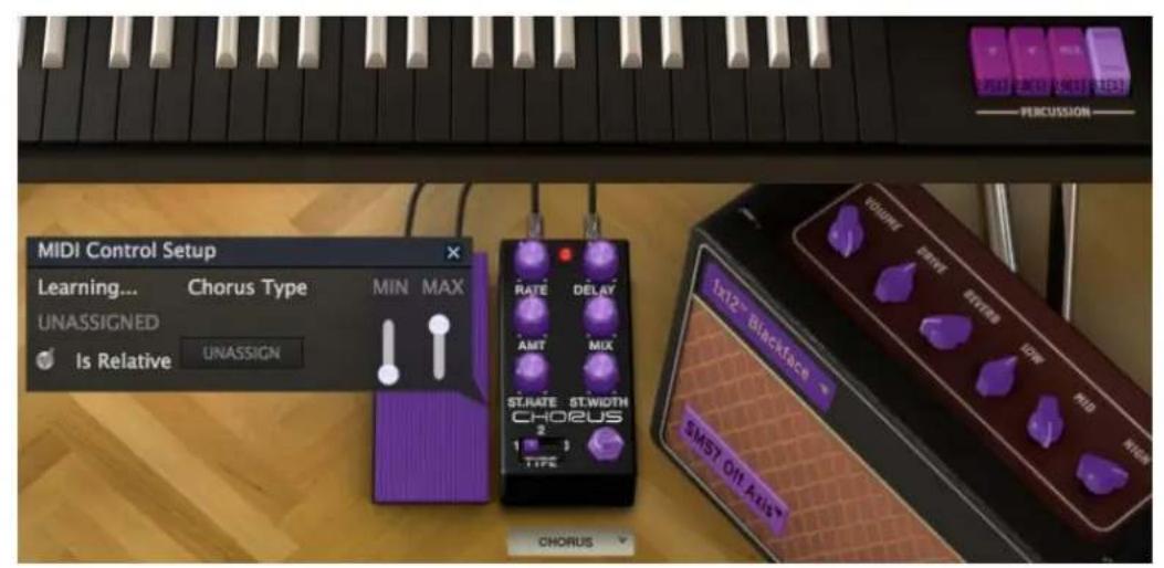 Arturia VOX Continental V - Affectation des commandes MIDI - 2