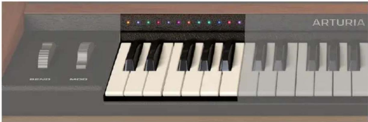 Arturia Vocoder V - Les touches qui déclenchent le Sample Player - 1