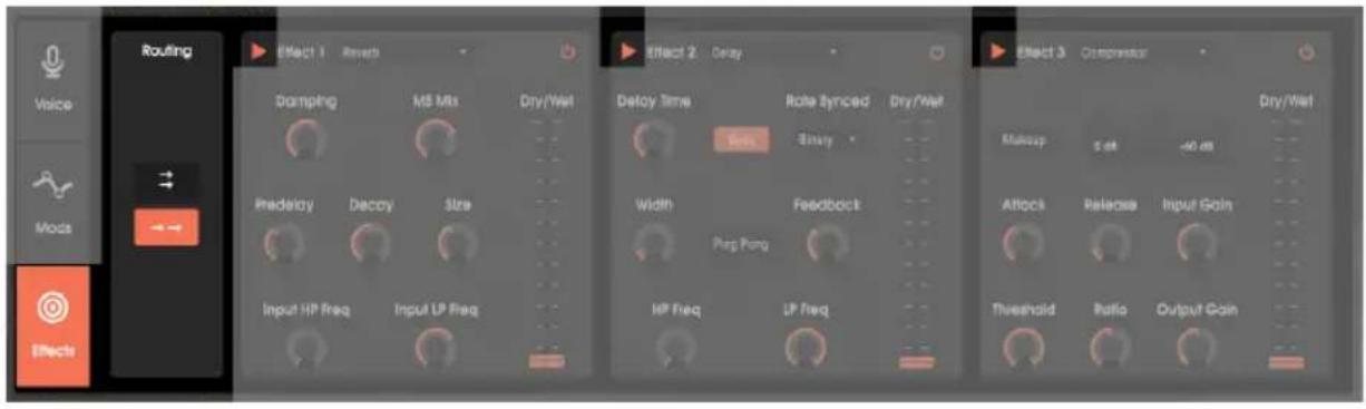 Arturia Vocoder V - Routage des effets en parallèle et en série - 1