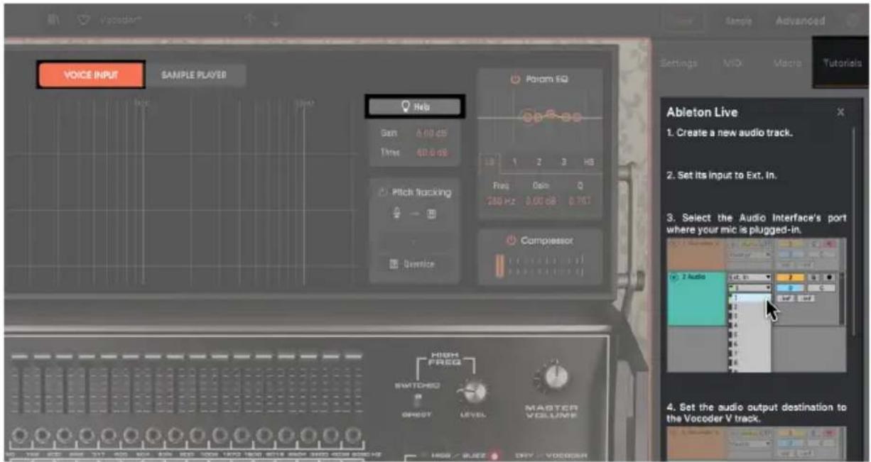 Arturia Vocoder V - Help - 1