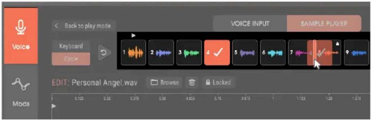Arturia Vocoder V - Changer l'ordre des échantillons dans la chaîne - 1
