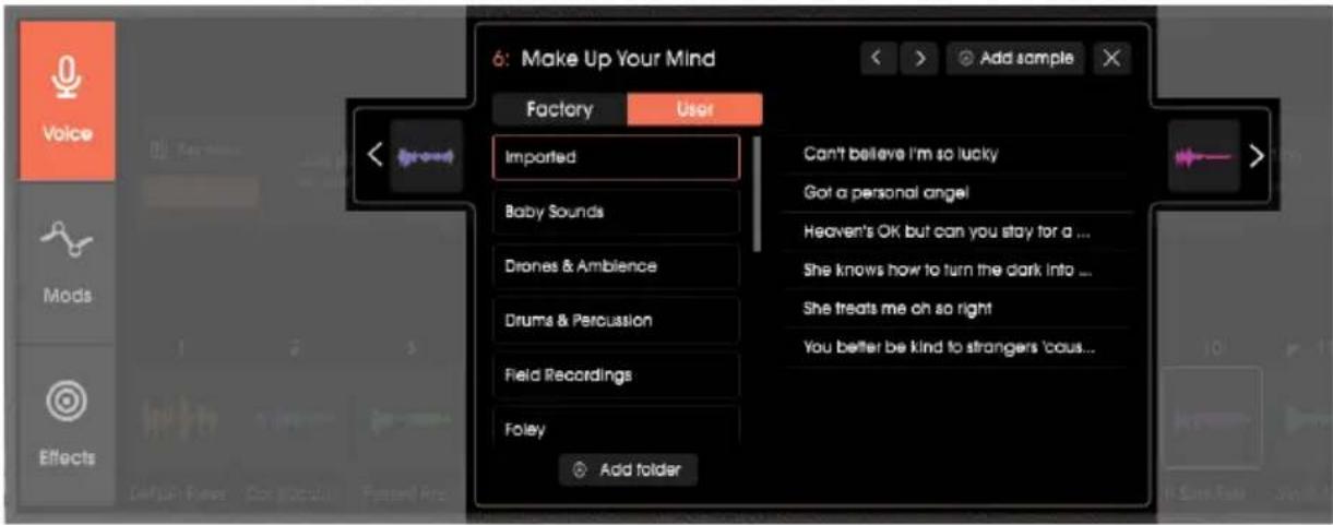 Arturia Vocoder V - Depuis la bibliothèque de l'utilisateur (User) - 1