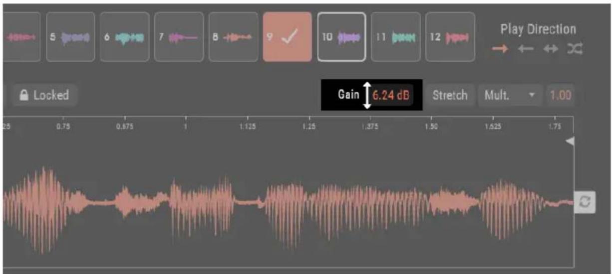 Arturia Vocoder V - Modifier le gain de 1'échantillon - 1