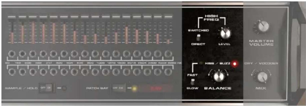 Arturia Vocoder V - High Freq et Balance - 1