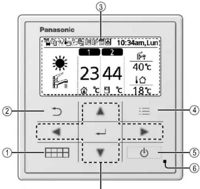 PANASONIC WHMXC16J9E8 - Touches / Voyant - 1