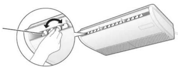 PANASONIC S22MU1E5A - ■ Menyesuaikan arah aliran udara horizontal (Manual) - 1
