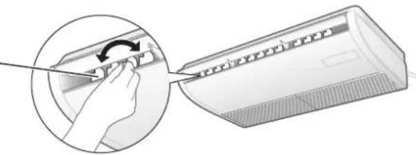 PANASONIC S22MU1E5A - Ajuste de la direccion de caudal horizontal (Manual) - 1