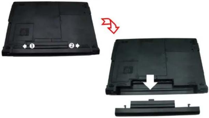 ECS BR40II7 - Mise en place et retrait d'un module de batterie - 2