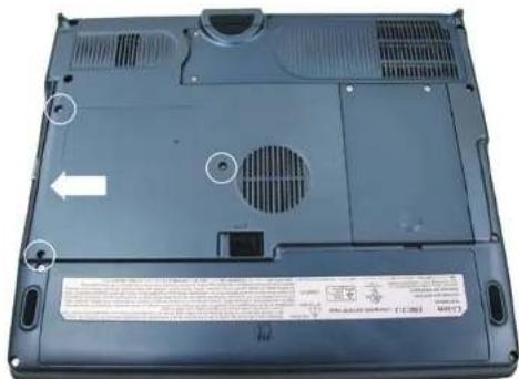 ECS G733E - Retrait du lecteur combiné de dvd-rom - 1