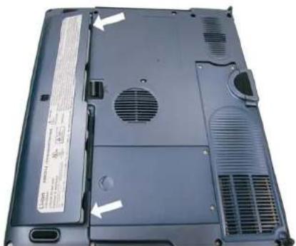 ECS G733E - Mise en place et retrait d'un module de batterie - 1