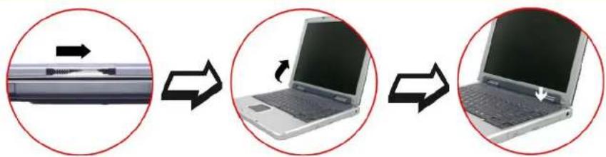 ECS 557 - Ouverture du panneau LCD - 1
