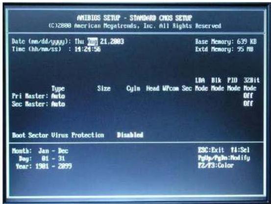 ECS A535+ - Le Standard CMOS Setup - 1