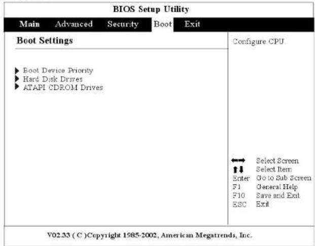 ECS G553 - Le menu démarrage "Boot" - 1