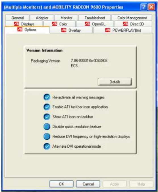 ECS G556 - Options ATI - 1