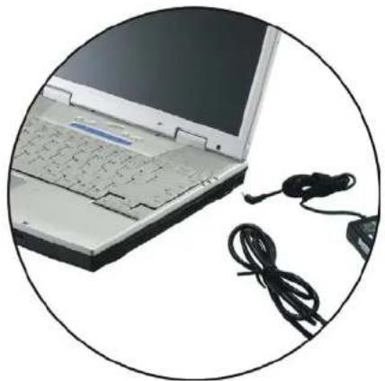 ECS G320 - Connexion de I'adaptateur secteur - 1