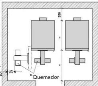 FERROLI GN4 N - Ubicacion de la caldera - 1