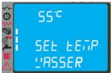 FERROLI AT 18 - Wassertemperatur Raumtemperatur-Sollwert ändern - 1