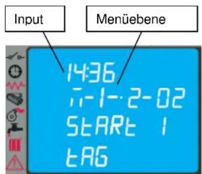FERROLI AT 18 - Menu 01 - Uhrenthermostat einstellen - 4