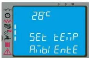 FERROLI AT 18 - Modificacion de la consigna temperatura del agua e de ambiente - 2
