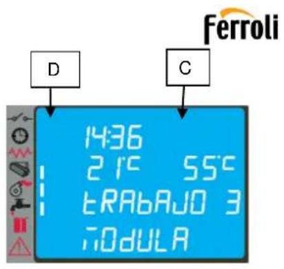 FERROLI AT 18 - Menu 01 - Ajustes crono - 3
