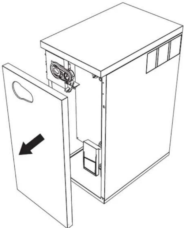 FERROLI Bluehelix B 35 - Opening the front panel - 1