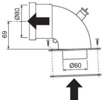 FERROLI Bluehelix B 35 - Connection with coaxial pipes - 6