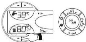 -1+ 38°C 800 80°C 12bar on off reset