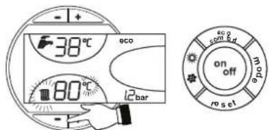 FERROLI Atlas D Eco Unit - Heating temperature setting - 1