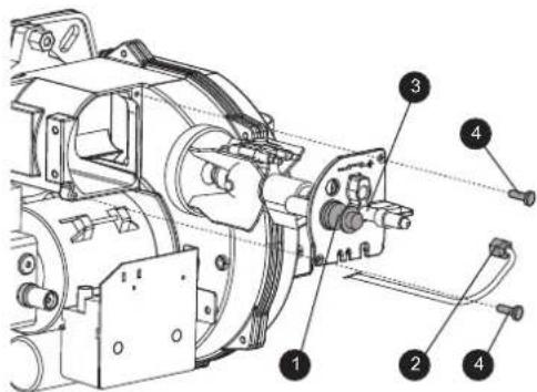 FERROLI Atlas D Eco Unit - Accès à l'électrode et au gicleur - 1