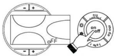 FERROLI Atlas D Eco Cond Unit - Turning the boiler off - 1