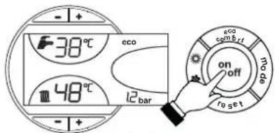 FERROLI Atlas D Eco Cond Unit - Turning the boiler off - 2