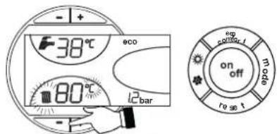 FERROLI Atlas D Eco Cond Unit - Regeling van verwarmingstemperatuur - 1