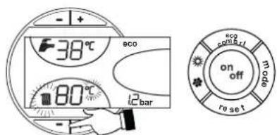 FERROLI Atlas D Eco Cond Unit - Heating temperature setting - 1