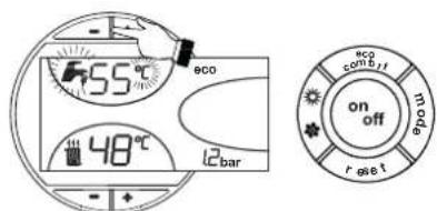 FERROLI Atlas D Eco Cond Unit - DHW temperature adjustment - 1