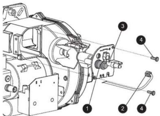 FERROLI Atlas D Eco Cond Unit - Accessing the electrode and nozzle - 1
