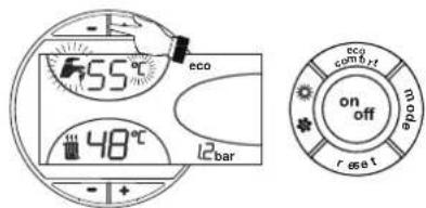 FERROLI Atlas D Eco K Unit - DHW temperature adjustment - 1