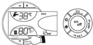 FERROLI Atlas D Eco K Unit - Heating temperature setting - 1