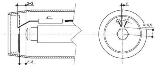 FERROLI Atlas D Eco K Unit - Posición de los electrodos y del deflector - 1