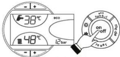 FERROLI Atlas D Eco K Unit - Turning the boiler off - 2