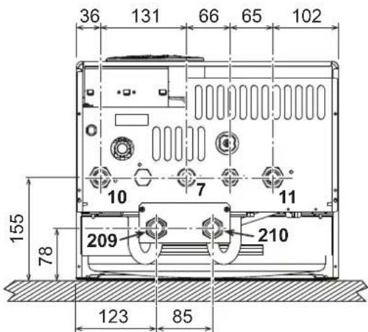 FERROLI Divatech D - Dimensioni e attacchi - 5