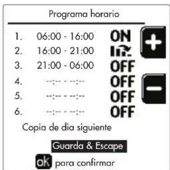 FERROLI Opera - Programación del horario - 19