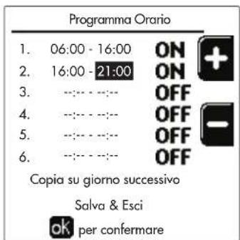 FERROLI Opera - Programmazione orario - 9