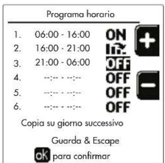 FERROLI Opera - Programación del horario - 17