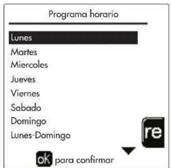 FERROLI Opera - Programación del horario - 21