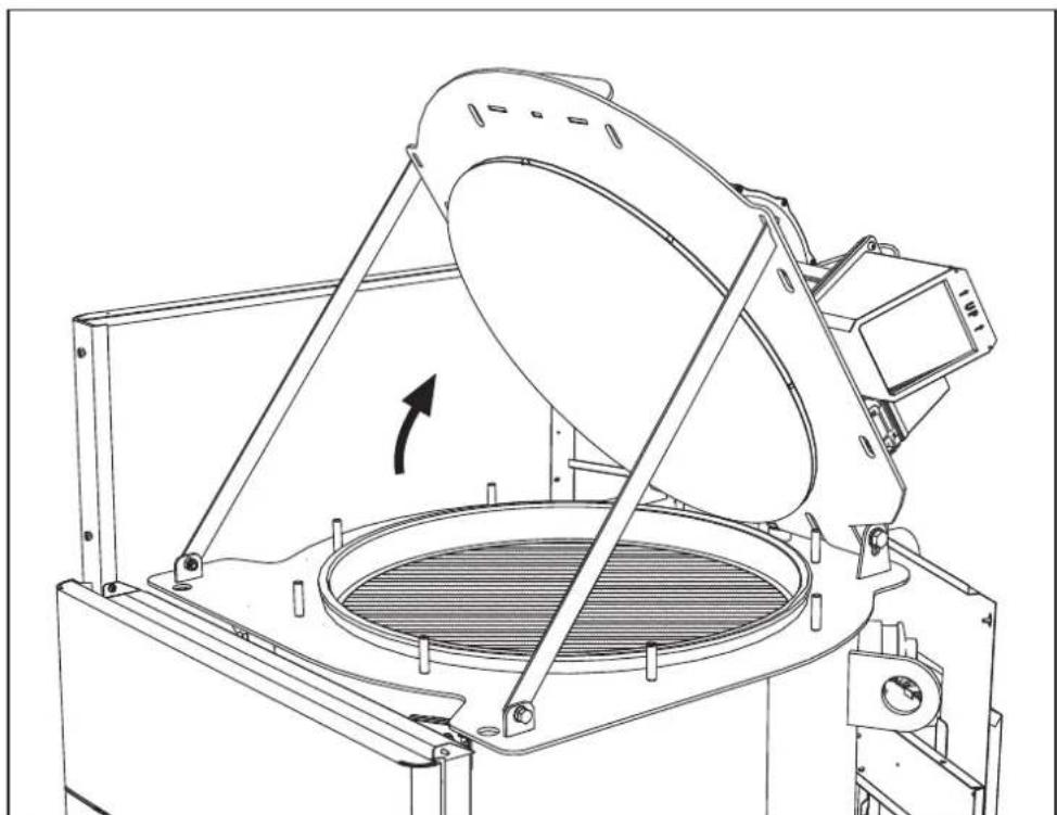 FERROLI Opera - Burner door opening - 4
