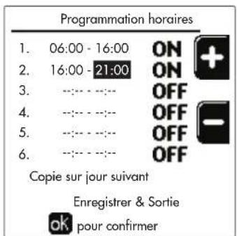 FERROLI Opera - Programmation horaire - 6