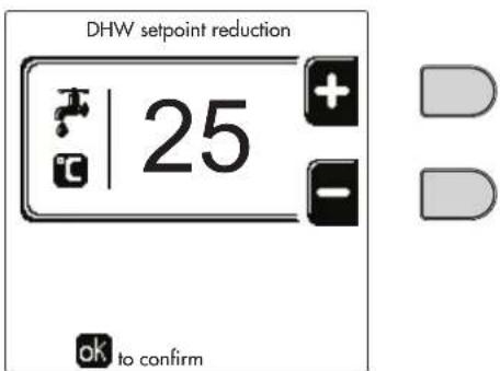 FERROLI Opera - DHW temperature reduction (with optional hot water tank installed) - 2