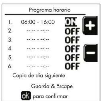 FERROLI Opera - Programación del horario - 11