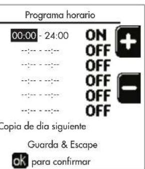 FERROLI Opera - Programación del horario - 7